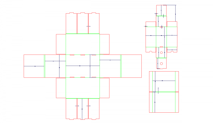 烟盒结构和一个鞋柜子结构